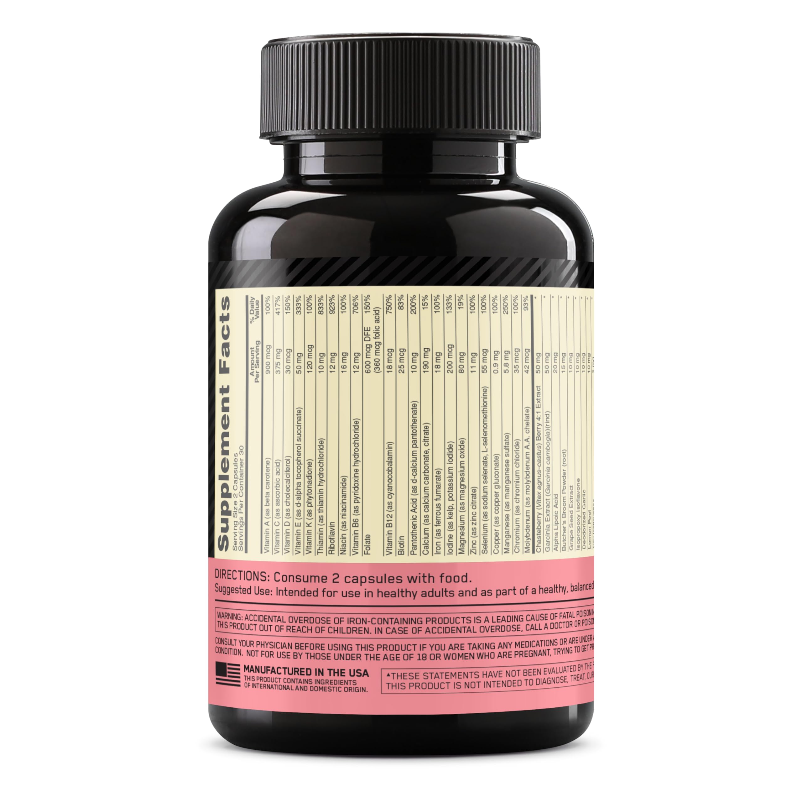 Optimum Nutrition Opti-Women emballage variable, produit livré selon le lot.