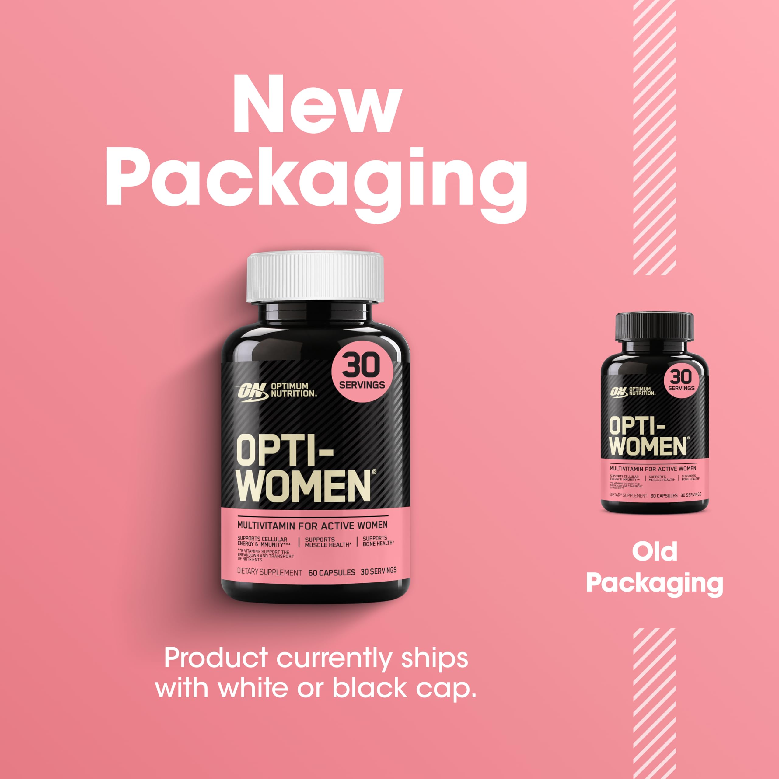 Optimum Nutrition Opti-Women avec vitamine C et zinc, soutien potentiel de l'immunité.