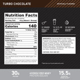 Doseur indiquant 30 g par portion de protéine Hydrowhey