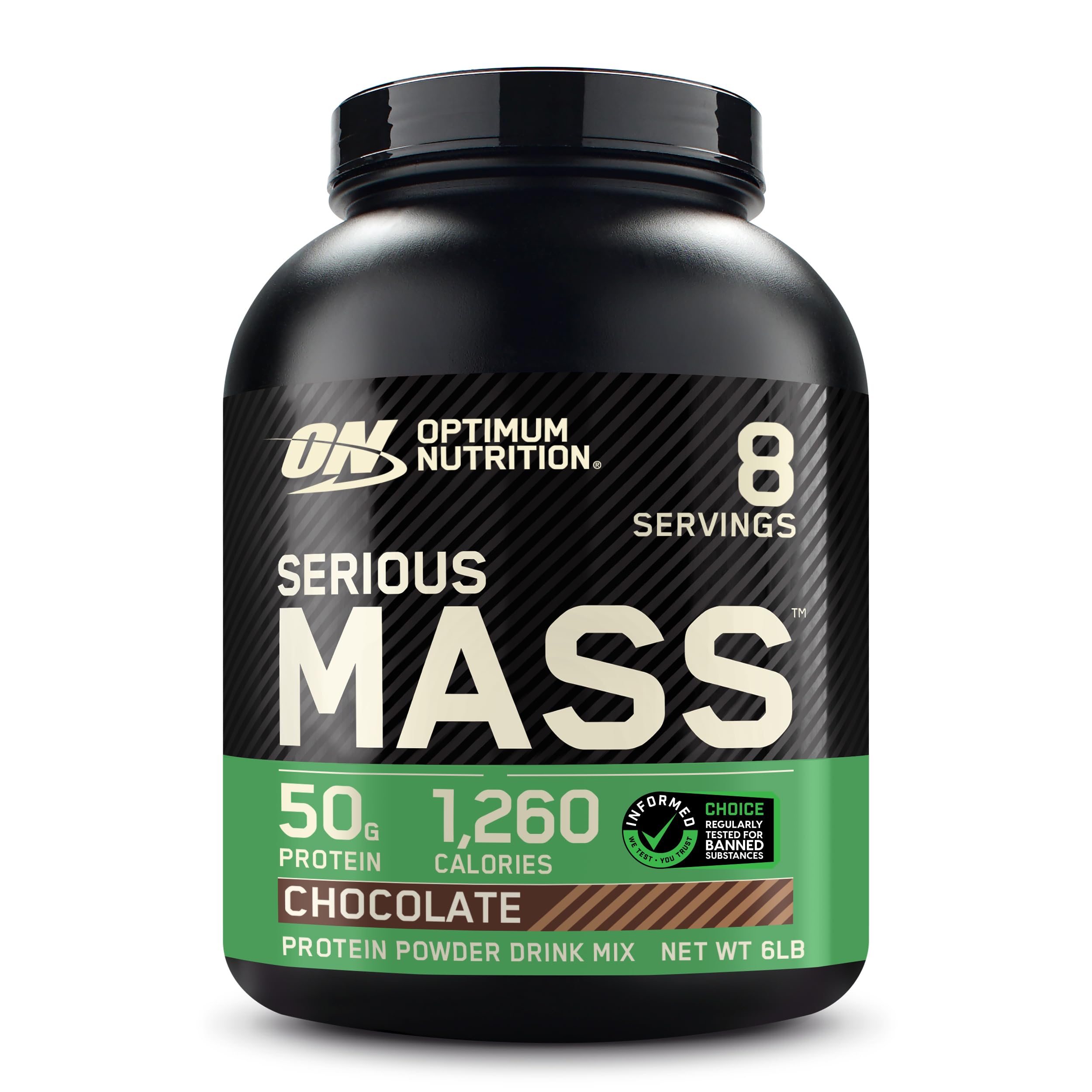 Optimum Nutrition Serious Mass – poudre chocolat veloutée, idéale pour la prise de masse après l’entraînement