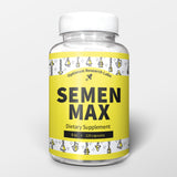 Optimum Research Labs Semen Max – bouteille montrant le volume potentiel et la vitalité masculine