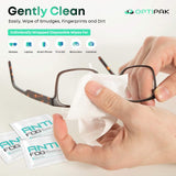 Optipak lingettes antifog pour activités extérieures: brouillard maîtrisé et usage rapide.