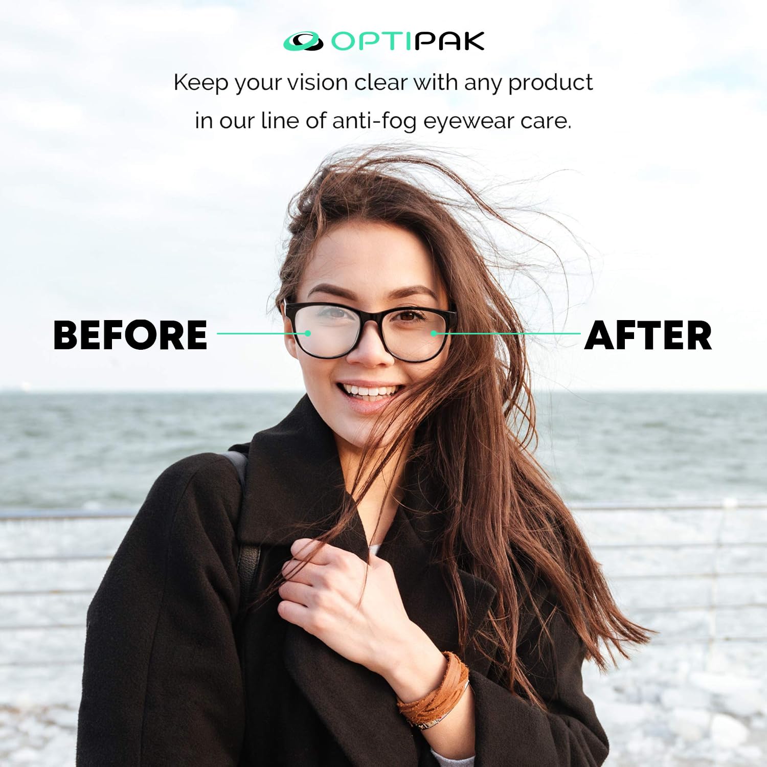 Optipak lingettes antifog pour lunettes de natation: clarté autour de la piscine.