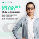 Optipak lingettes antifog pour visière de protection: vision claire lors de l utilisation.