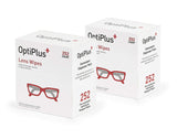 OptiPlus lingettes lunettes préhumidifiées pour un nettoyage rapide et sans trace.