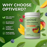 Optiverd Greens probiotiques et enzymes, soutien digestif pratique