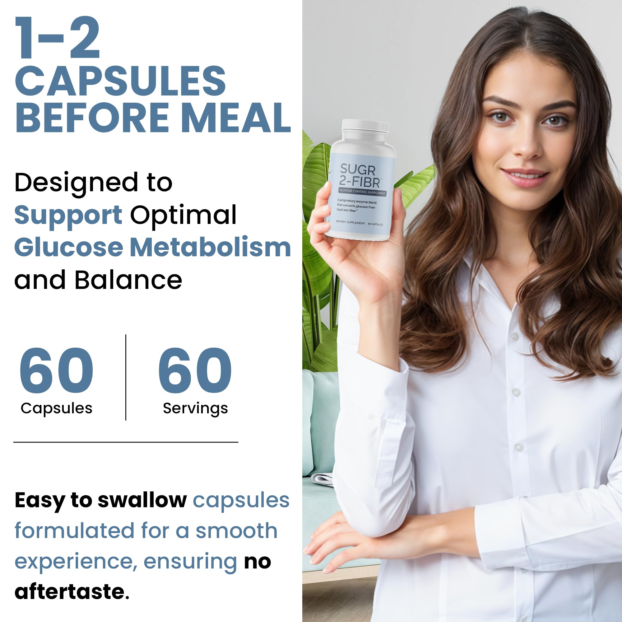 OPTIVIDA Sugr-2-Fibr : mélange propriétaire doux pour une gestion des glucides équilibrée.