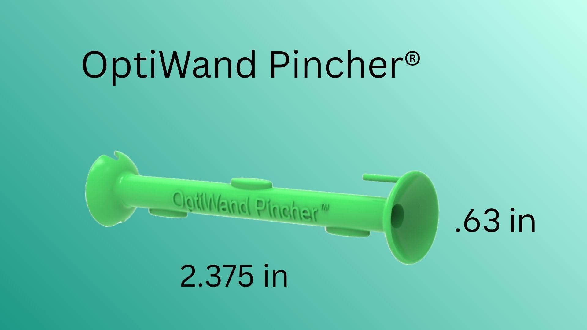 OptiWand Pincher design en silicone et grip anti dérapant pour la sécurité.