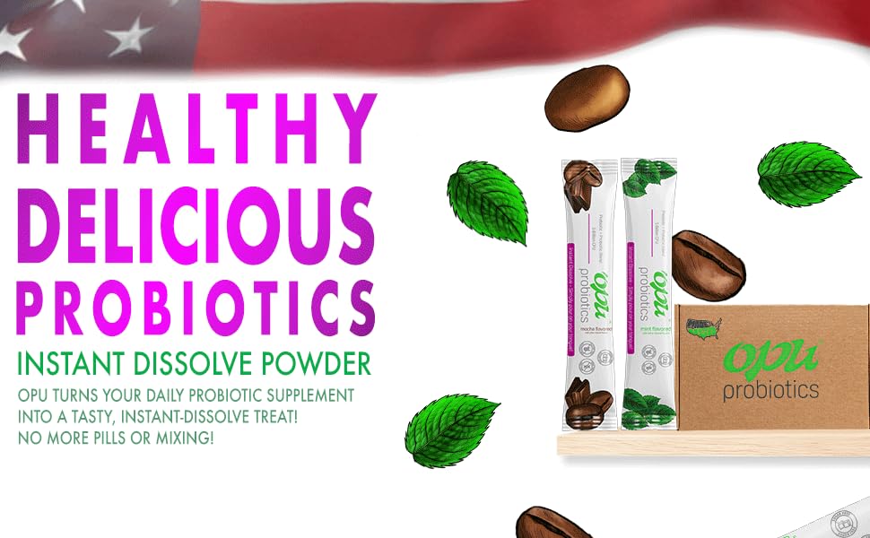 Fabrique aux États-Unis et emballage recyclable d’Opu Probiotics