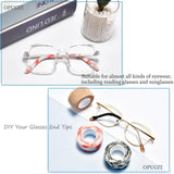 OPUGIT ruban-rembourrage branches lunettes facile à poser sans ciseaux.