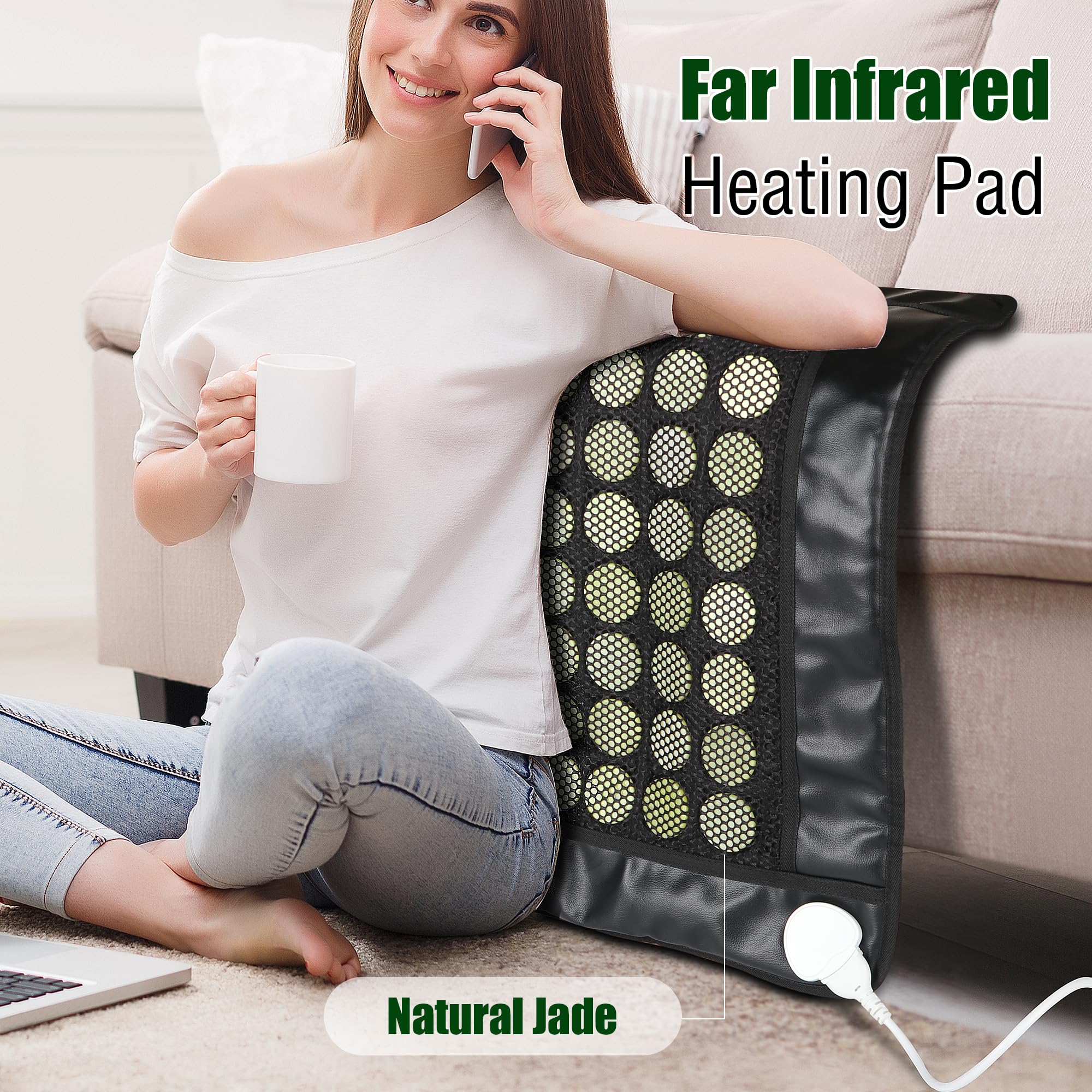 OPUGK chauffe-epaules en jade: chaleur durable et apaisante.