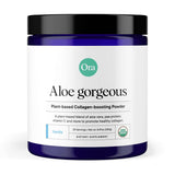 Ora Organic Aloe Gorgeous bouteille vanille, hydratation quotidienne pour peau et cheveux.