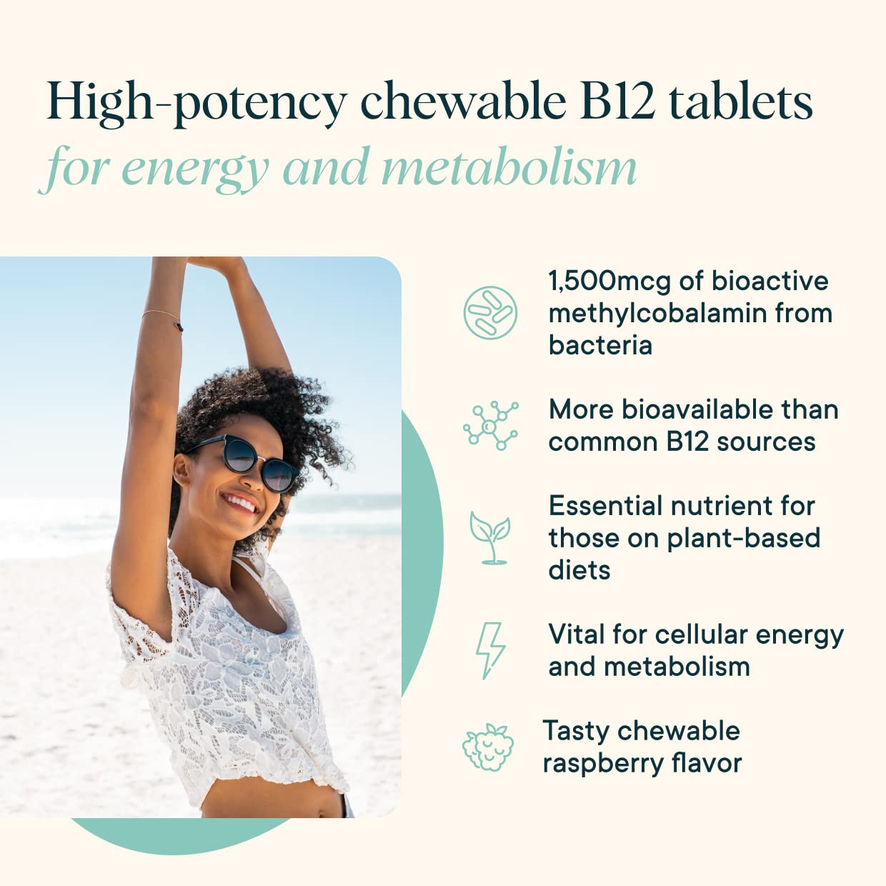 Soutien énergie naturelle avec B12 Ora Organic.