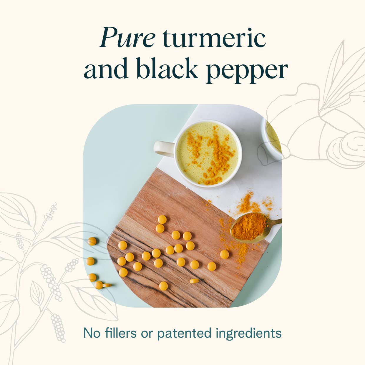 Gros plan sur curcuma et piperine, extrait biologique pour absorption.