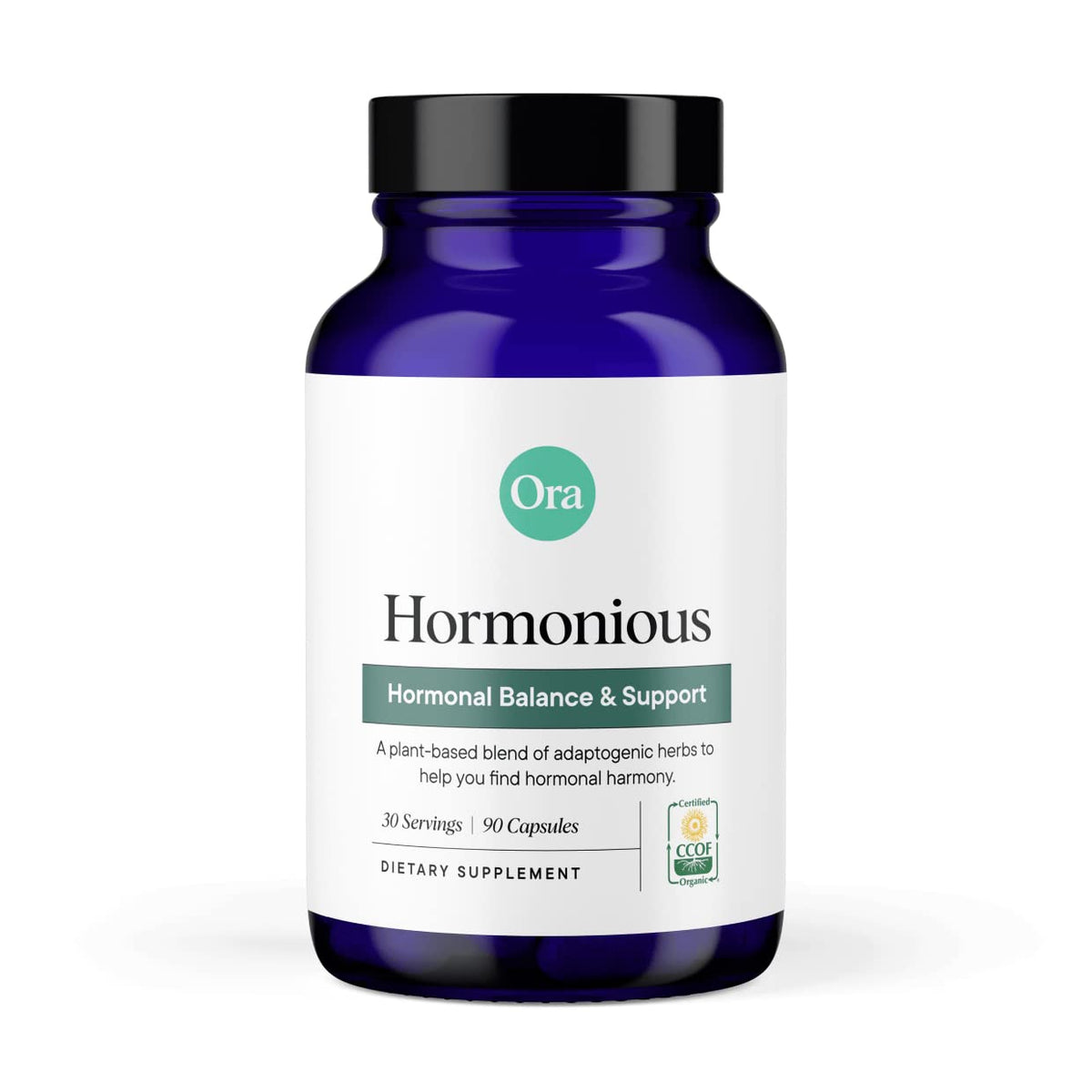 Ora Organic – bouteille d'équilibre hormonal, soutien potentiel pour énergie et peau.
