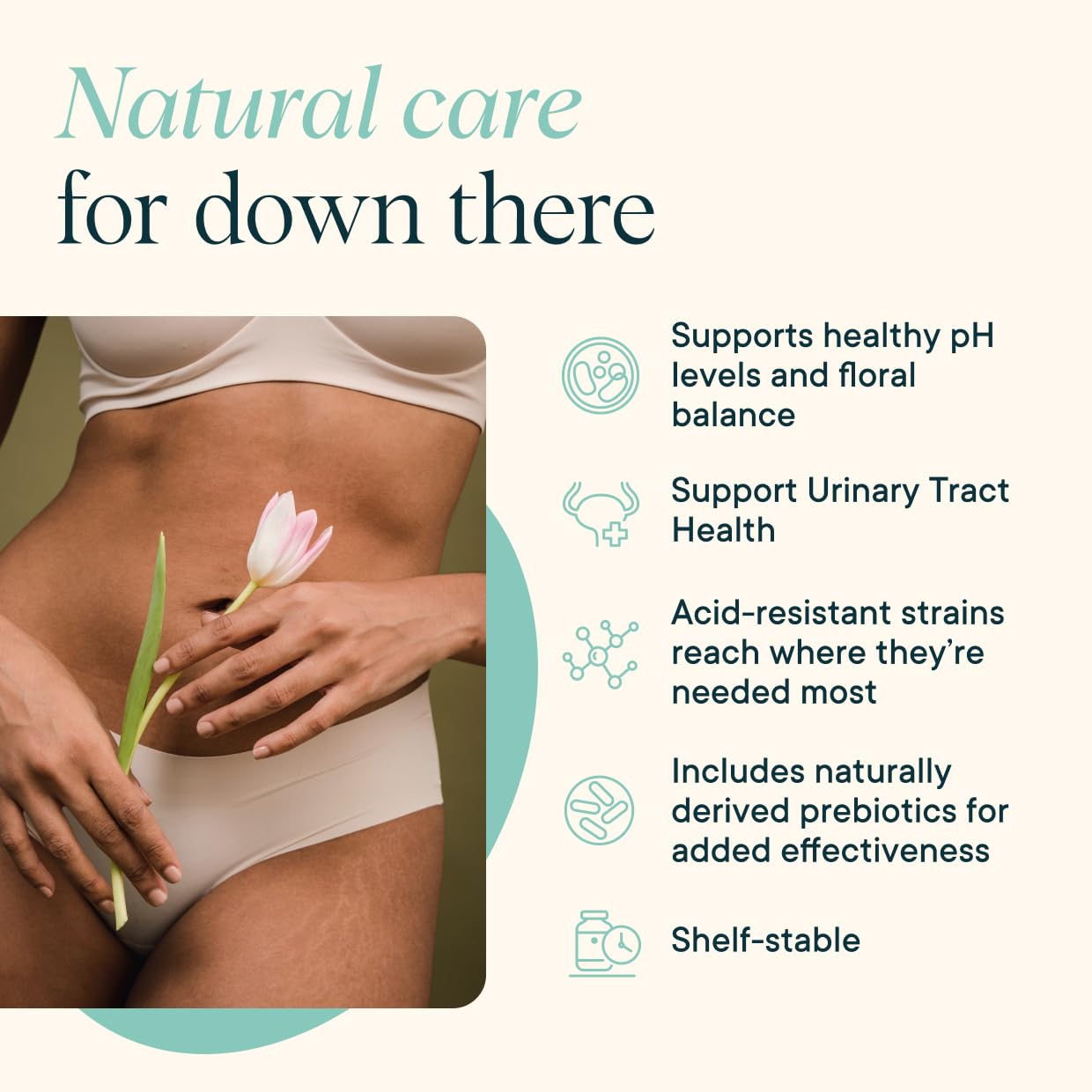 Ora Organic – mélange lactobacilles pour un pH vaginal naturel.