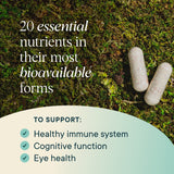 Ora Organic Multivitamine, soins peau cheveux ongles grâce biotine et nutriments.