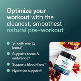 Ora Organic Pré-entraînement Berry Beet doseur pratique pour dosage rapide.