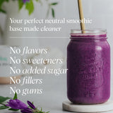 Banane et lait végétal avec Ora Organic Protéine Végan pour une texture onctueuse.