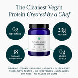 Doseur inclus avec Ora Organic Protéine Végan pour mesurer facilement chaque portion.