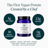 Ora Organic Protéine végétale dans une bouteille, vanille aromatique.