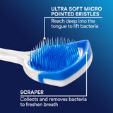 Orabrush Langue – nettoyage double action pour une bouche plus propre.