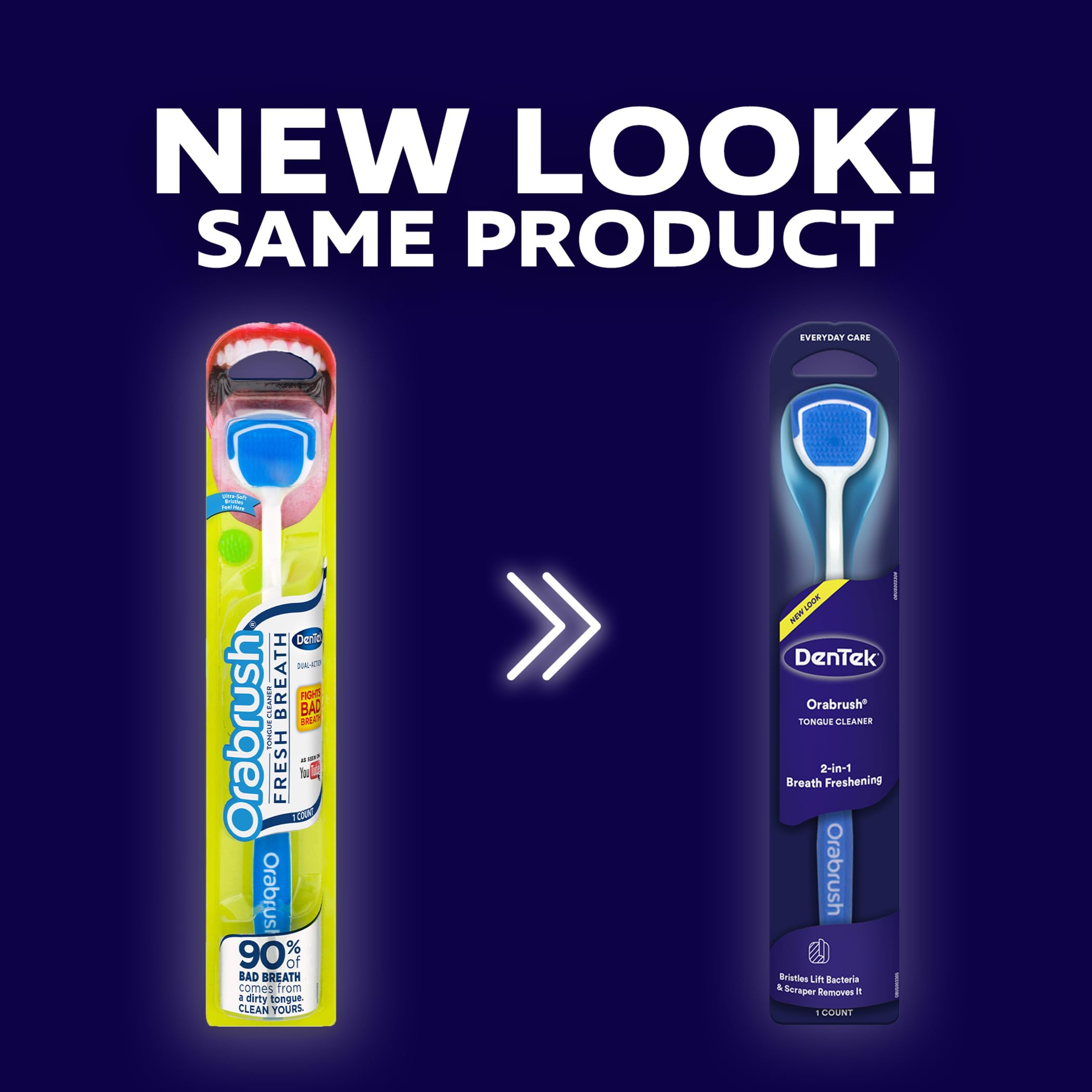 Orabrush Langue – atteint les crevasses profondes pour une propreté visible.