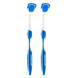 Orabrush nettoyeur langue, vue d’ensemble, pour une haleine plus fraîche.