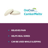 Oracoat CankerMelts agit dans la bouche pour soulager localement.