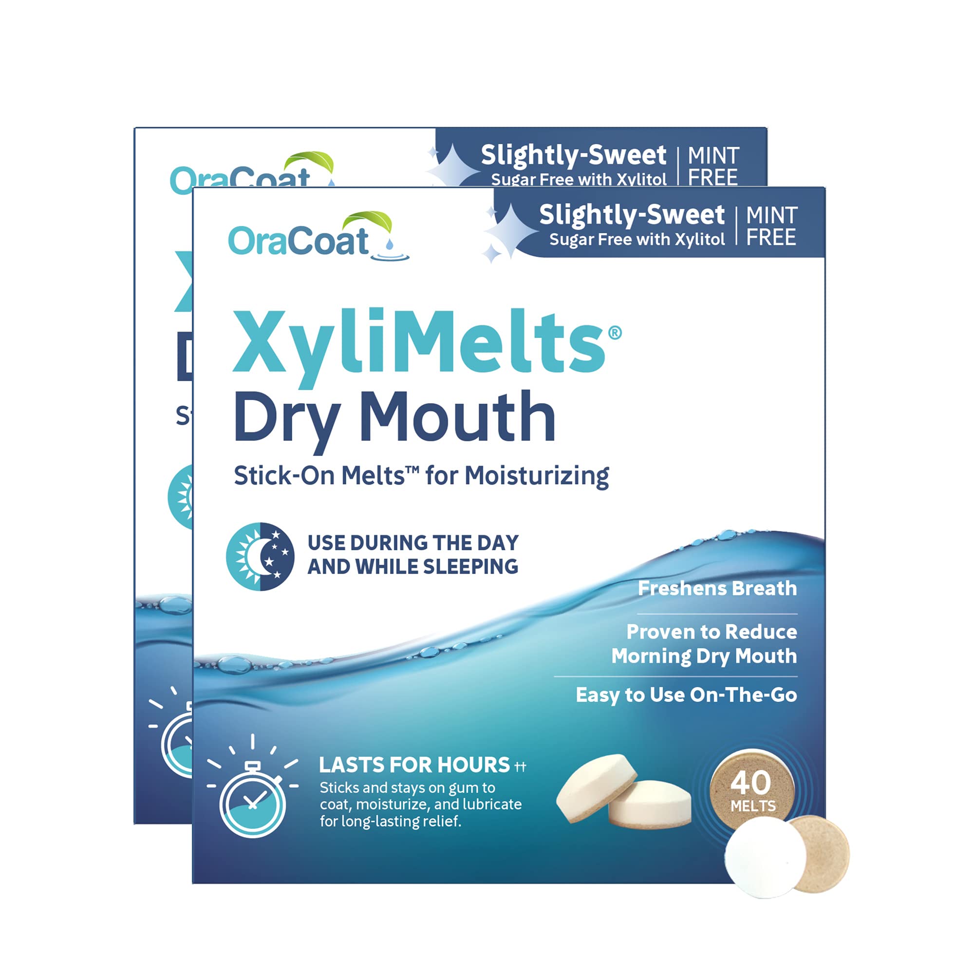 Oracoat XyliMelts: boîte blister prête à l emploi pour hydratation buccale