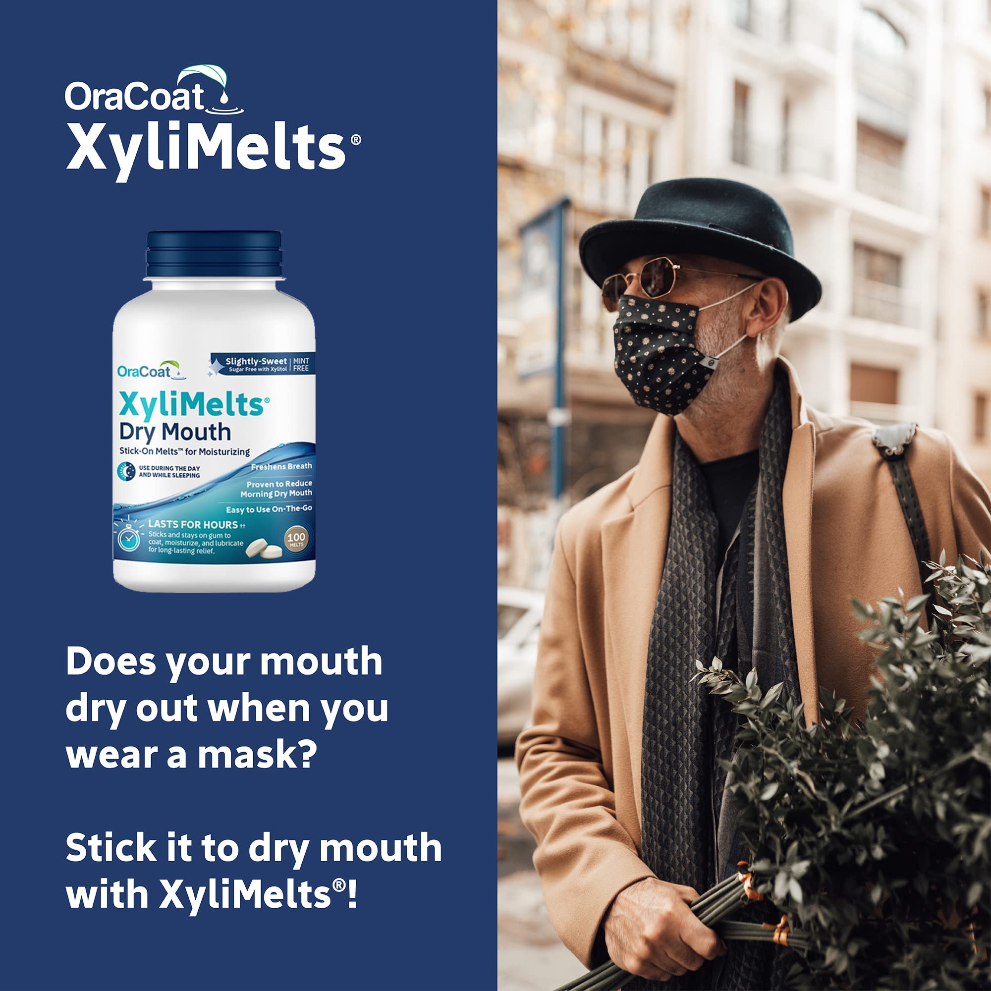 Oracoat XyliMelts goût léger et doux aide à la fraîcheur.