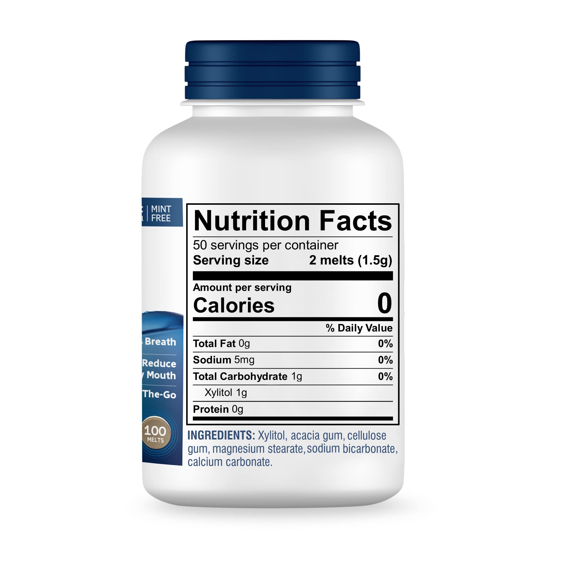 Oracoat XyliMelts au pH 8 neutralisant les acides pour le confort buccal.