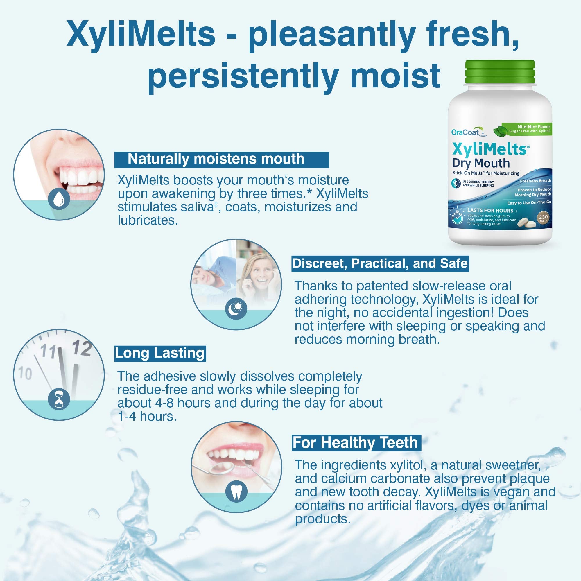 Oracoat XyliMelts sans protéines de maïs, sans gluten, formule adaptée.