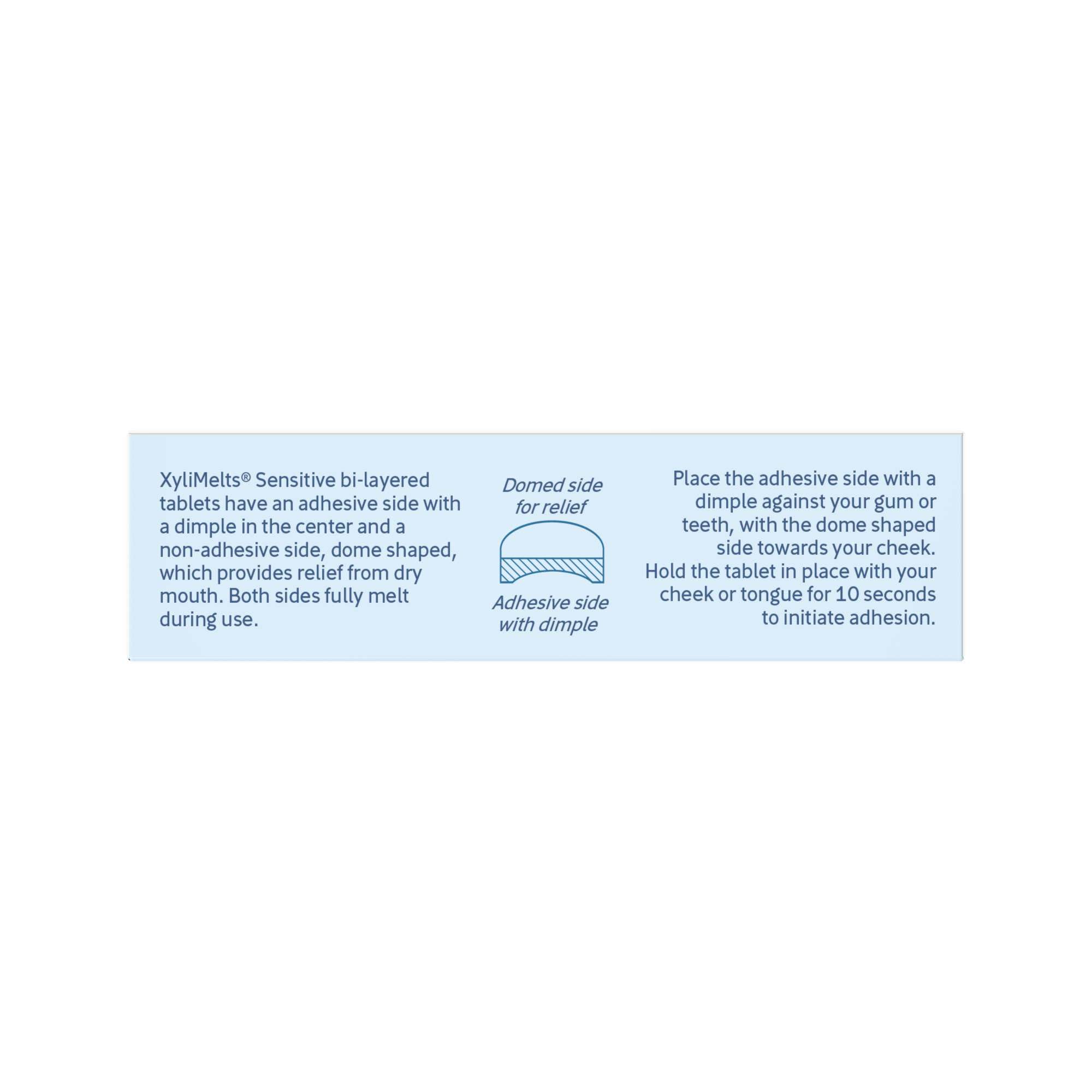 OraCoat XyliMelts utilisation jour et nuit pour bouche plus confortable.