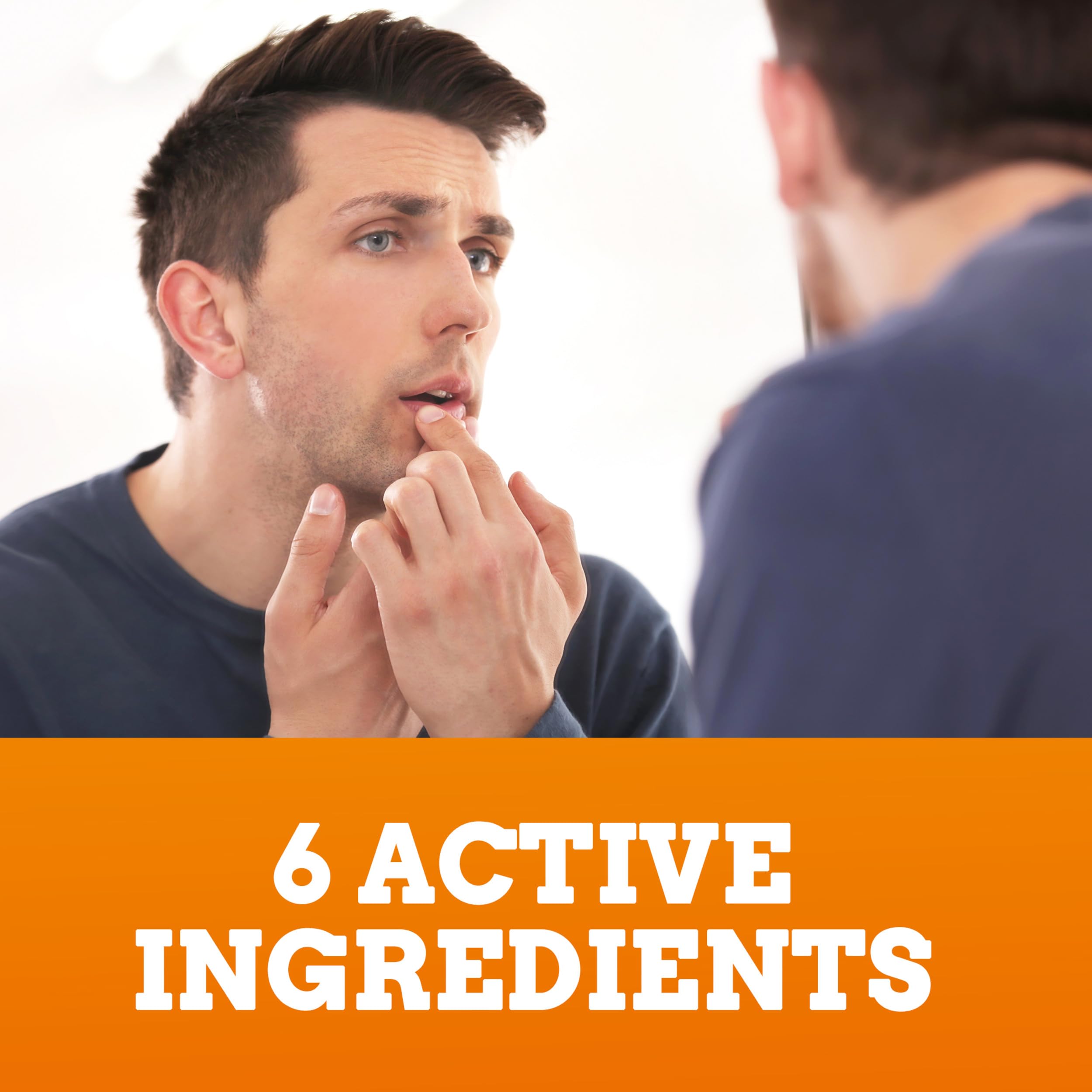 Orajel Moisturelock benzocaïne à haute concentration pour un soulagement ciblé.