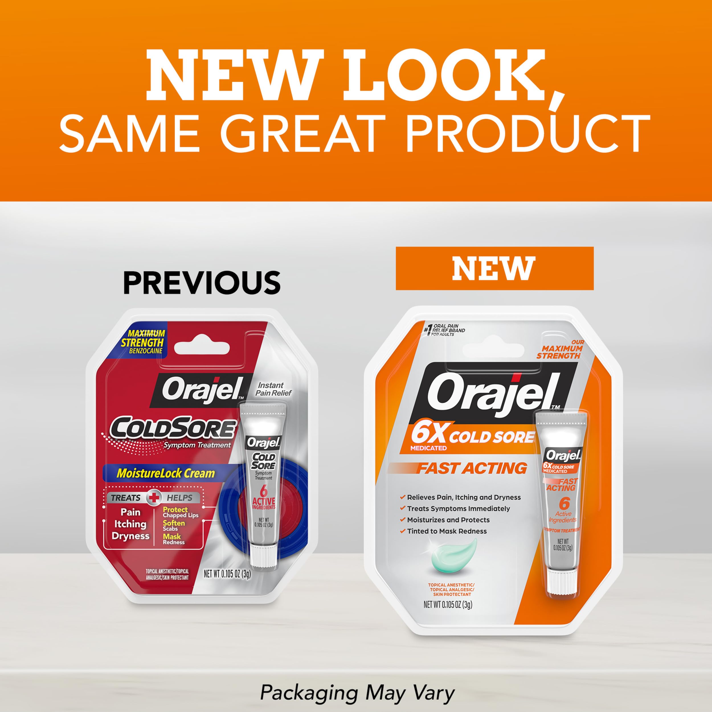 Orajel Moisturelock crème protection peau autour des lèvres sèches.