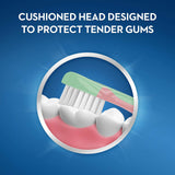 Manche antidérapant Oral-B, facilité de prise pour les parents.
