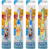 Brosse Oral-B Baby avec Pooh et personnages Disney, idéale pour un brossage ludique des tout-petits.