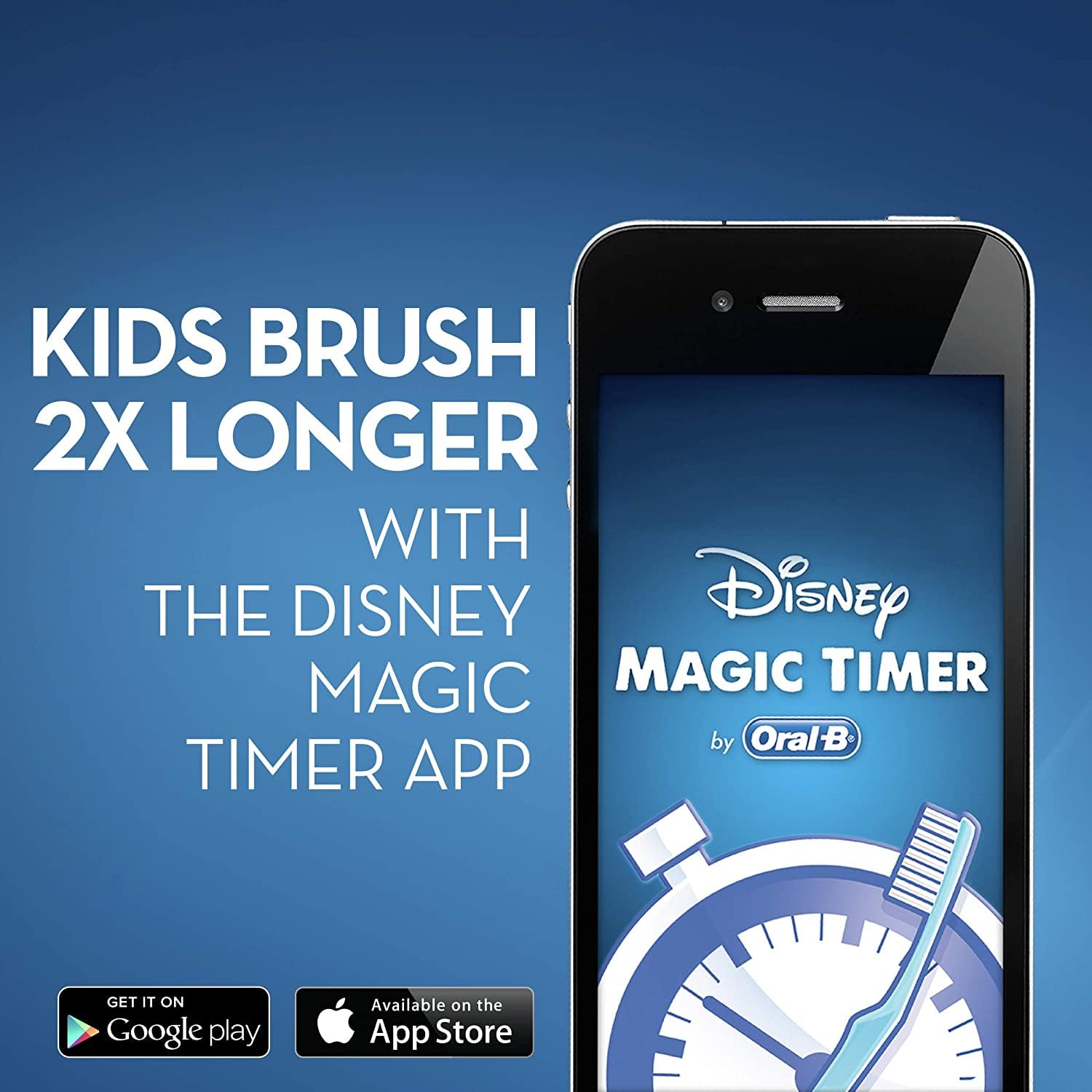 Oral-B Kid's Mermaid : compatible avec Disney MagicTimer pour le brossage.