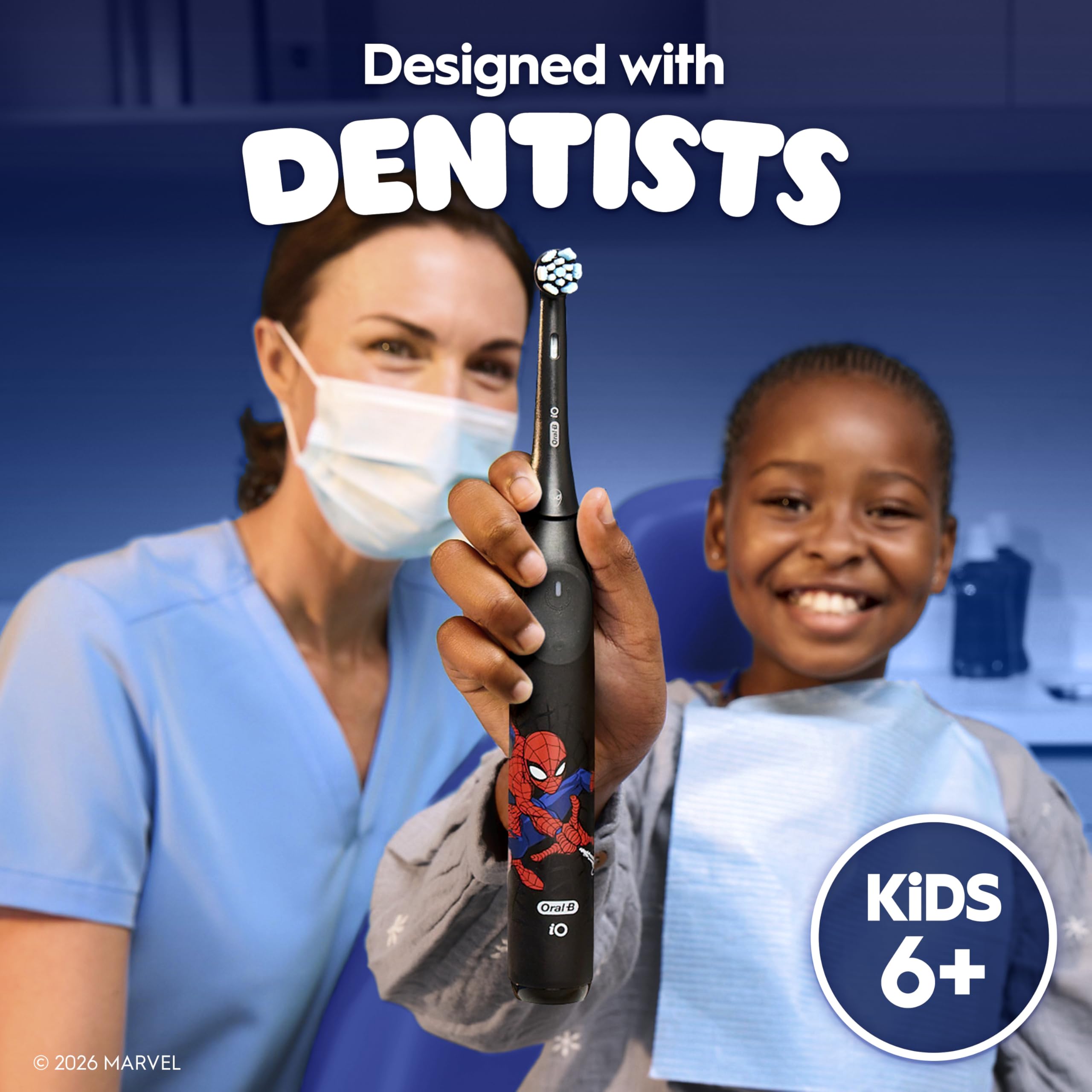 Oral-B iO Kids Spiderman – tête de brosse douce adaptée à l apprentissage