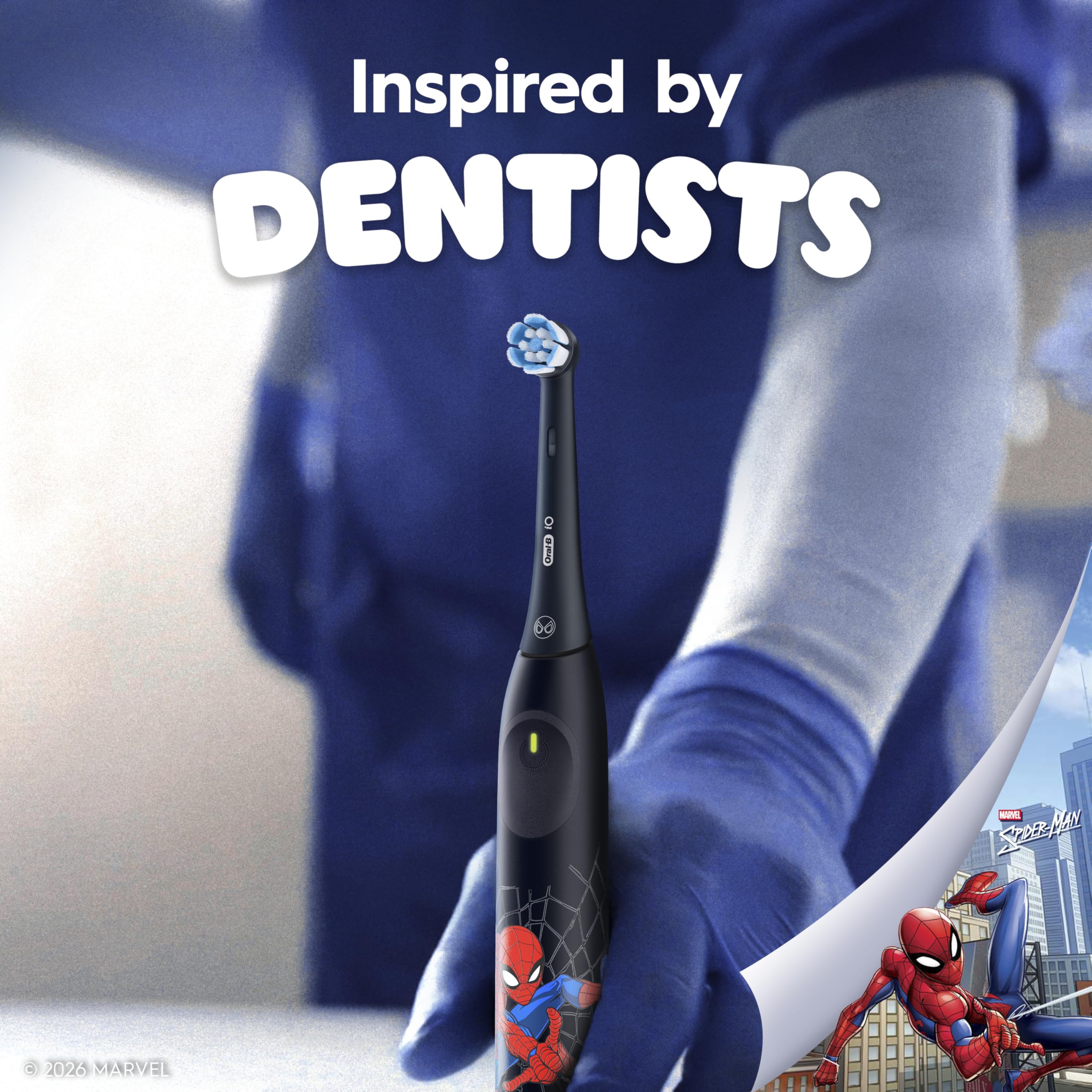 Oral-B iO Kids Spiderman – usage quotidien simplifié pour les jeunes nettoyeurs