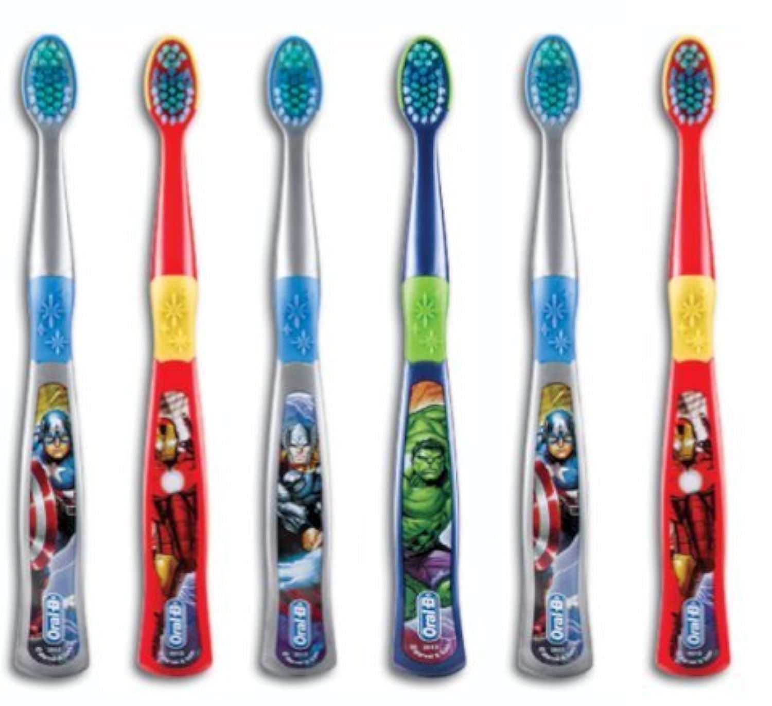 Oral-B Kids Spider-Man, face de la brosse, idéal pour initier le brossage.