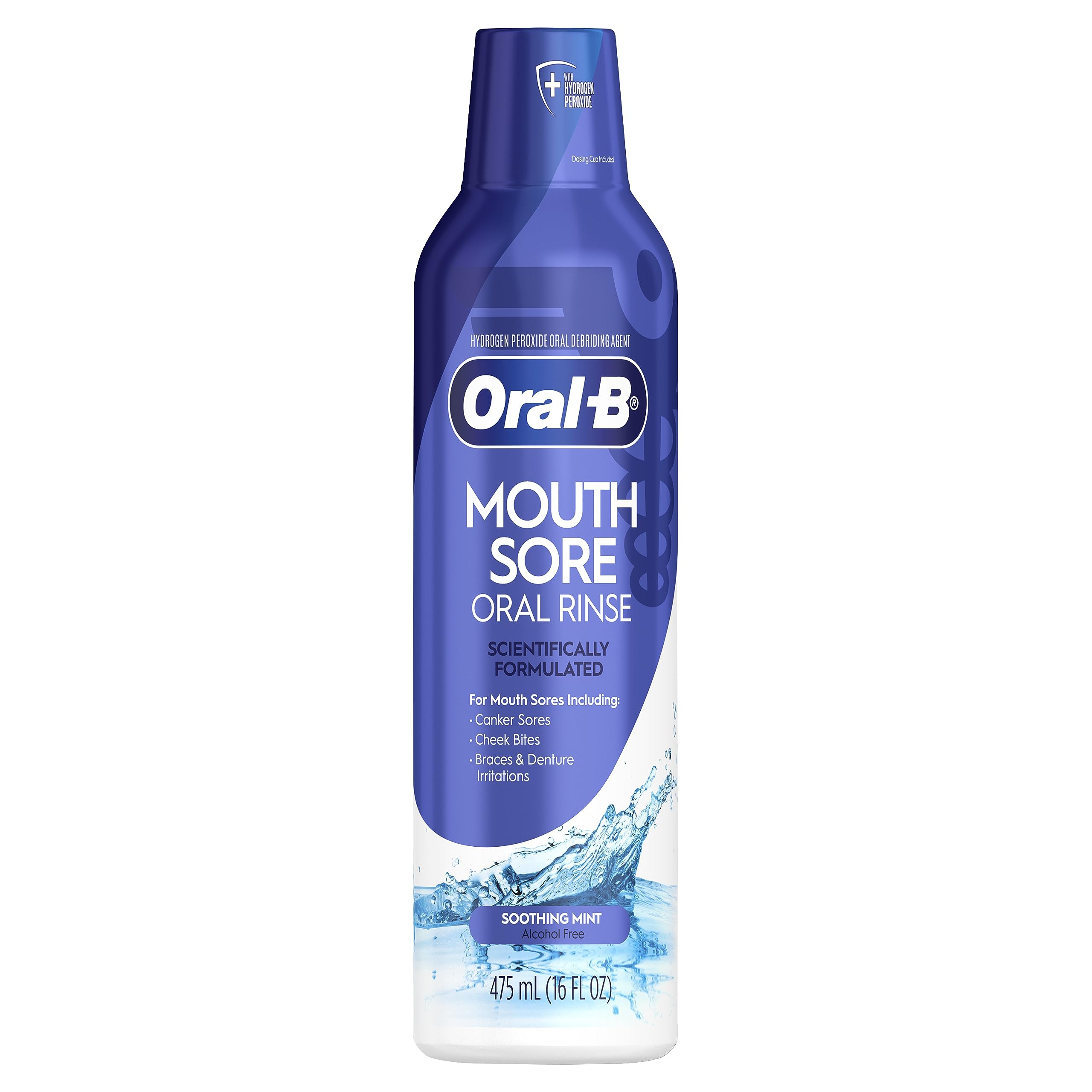 Oral-B Rinçage Soin Spécial — Bouteille 473 ml pour confort buccal.