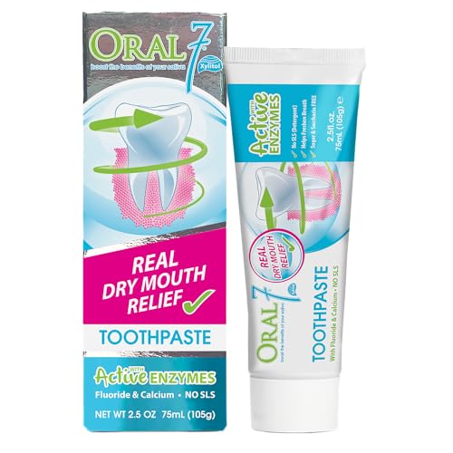 Oral7 dentifrice – enzymes et ingrédients hydratants pour la bouche.