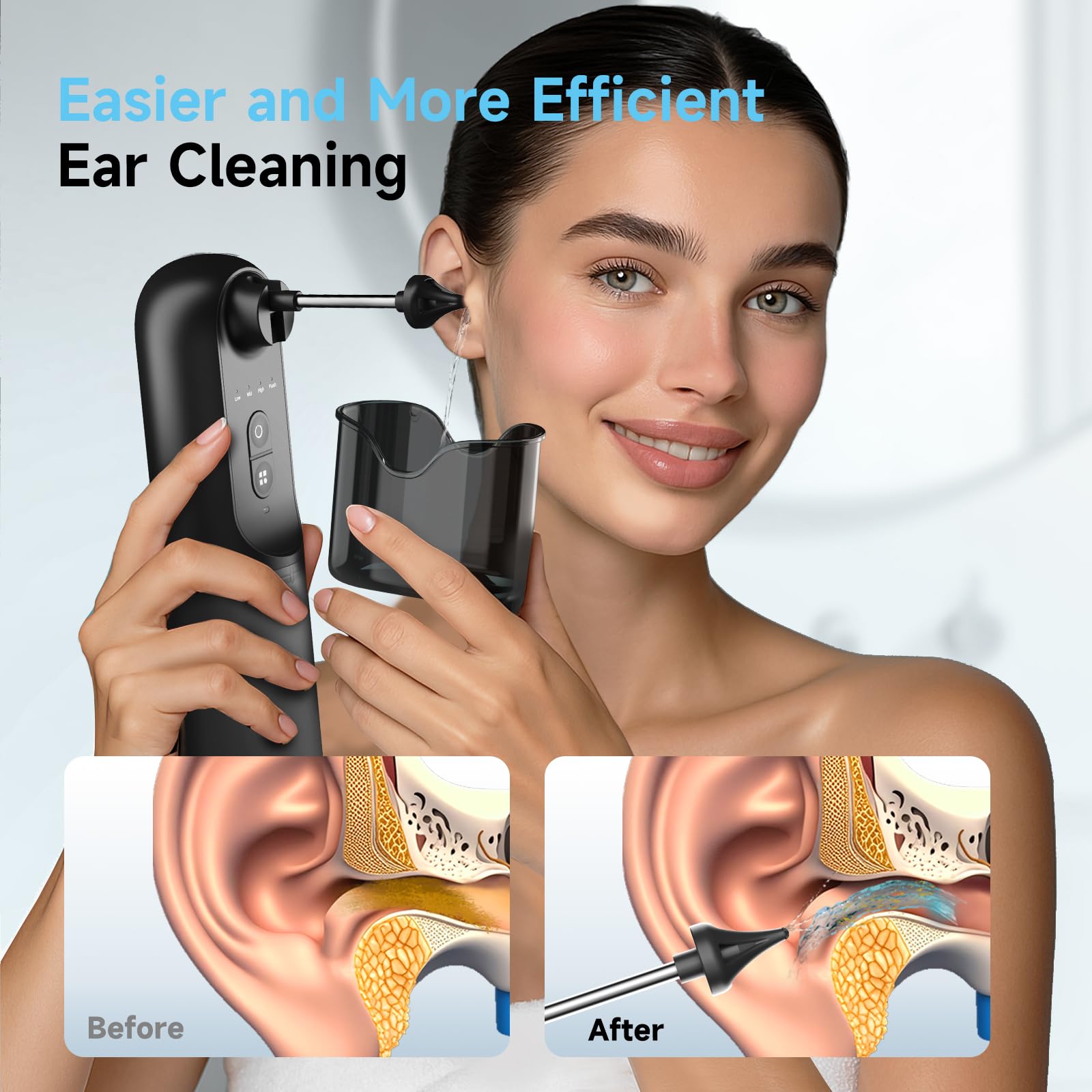 ORALNEED, gobelet nettoyage: réutilisable pour rinçage hygiénique.