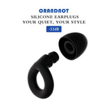 ORANDNOT bouchons d'oreille réduction du bruit 33 dB tout en préservant les sons utiles.