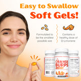 Orange Burps: emballage naturel et pratique à emporter.