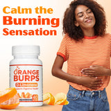 Orange Burps: ingrédients sans allergènes courants, options adaptées.