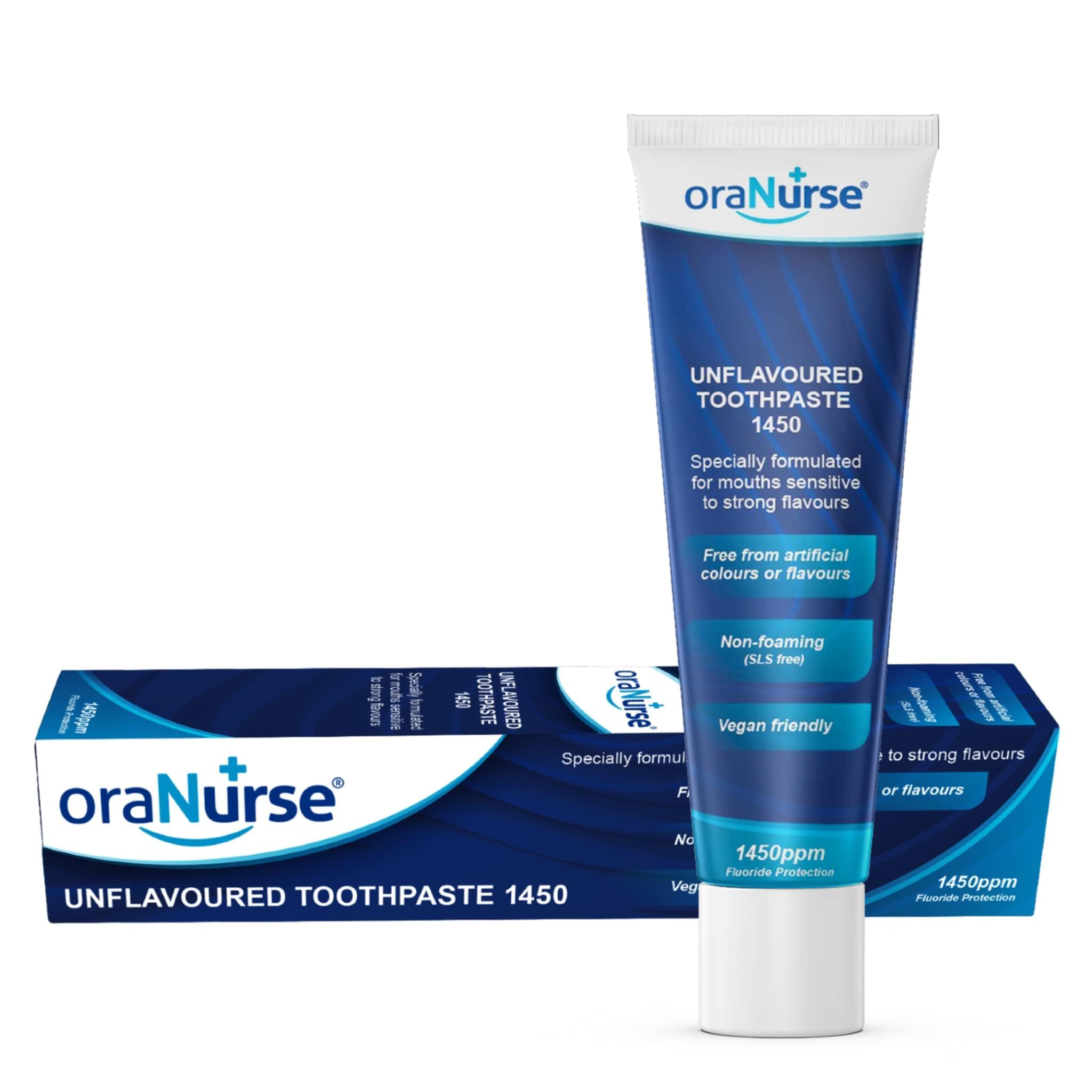 Texure satinée du dentifrice sans parfum Oranurse