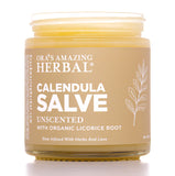 Ora's Amazing Herbal Calendula Salve dans un pot, hydratation concentrée et polyvalente.